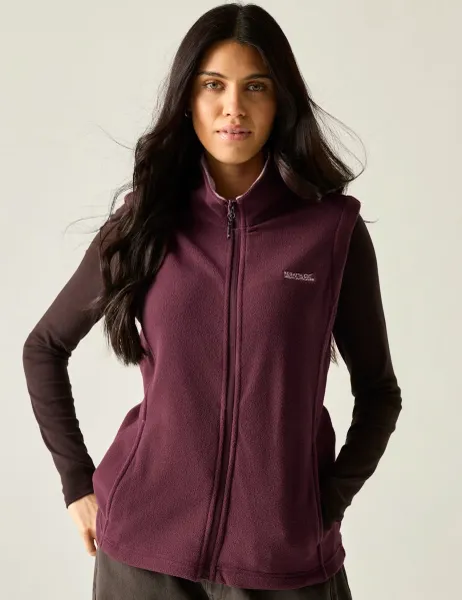 Regatta Sweetness Fleece Funnel Neck Zip Up Gilet Purple