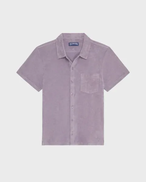 Vilebrequin Men Terry Bowling Shirt Solid