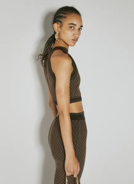 Mini Monogram Knit Tank Top