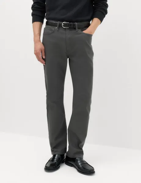 Marks & Spencer Straight Fit Stretch Jeans Dark Slate