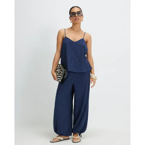 River Island Petite Embellished Balloon Leg Trousers