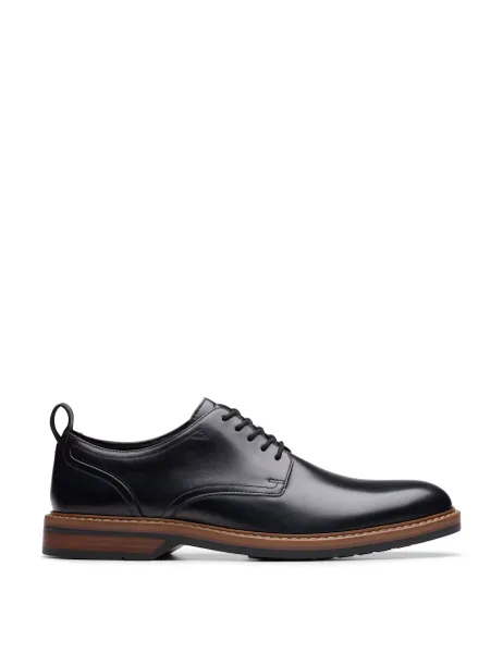 Clarks Leather Oxford Shoes Black