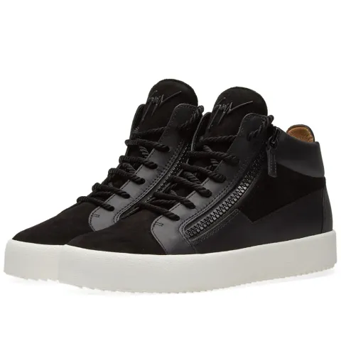 Tassel Lace Double Zip Mid Sneaker
