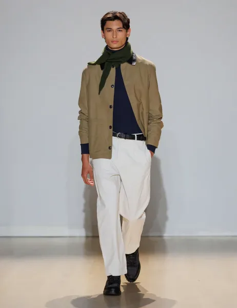 Marks & Spencer Pure Cotton Wax Chore Jacket Stone