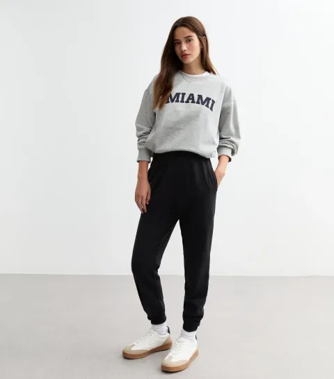 Women's Black Slim Leg Joggers