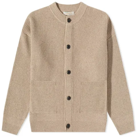 Heavy Wool Round Cardigan