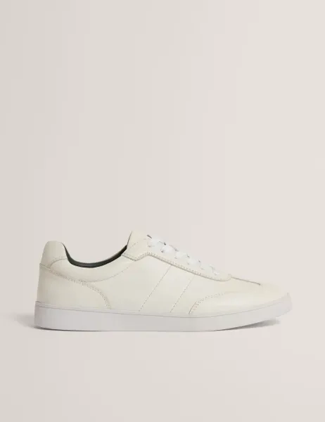 Ted Baker Leather Lace Up Trainers White