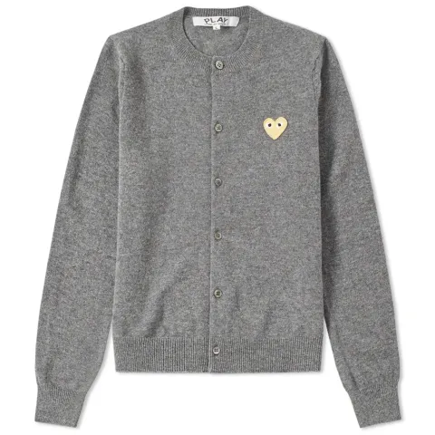 Comme des Garcons Play Women's Gold Heart Cardigan