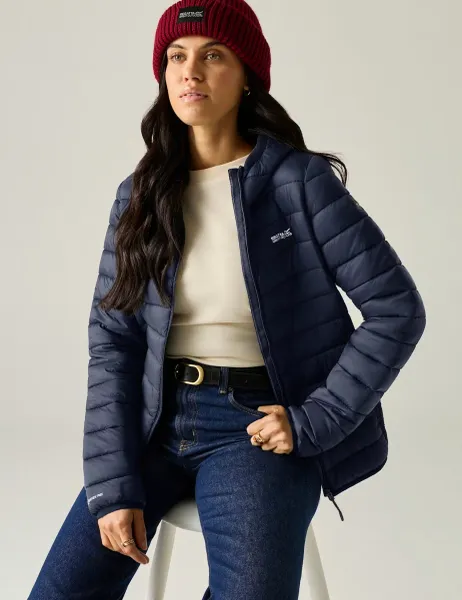 Regatta Marizion Hooded Quilted Padded Jacket Navy