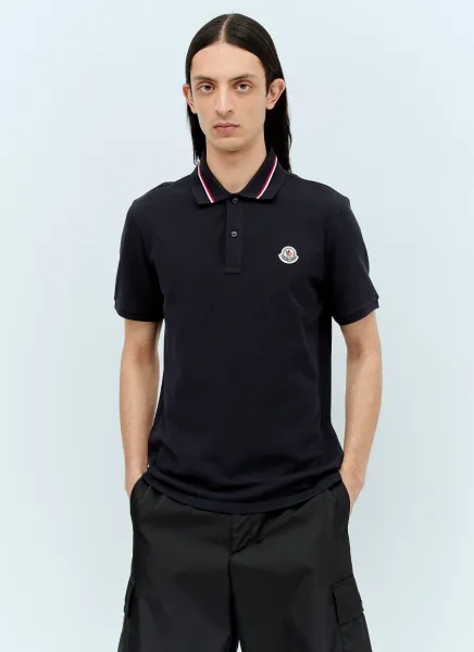 Logo Patch Polo Shirt