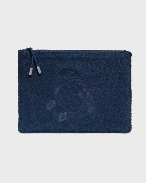 Vilebrequin Terry Pouch Embroidered Turtle