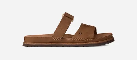 GoldenGaze Slide, Leather/Polyester