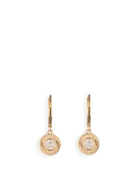Lauren Ralph Lauren 14mm Cubic Zirconia Drop Huggie Earrings
