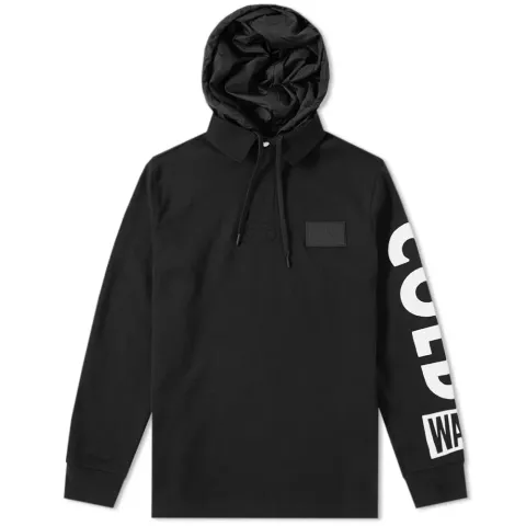 Hooded Rugby Shirt 'Snow Beach'