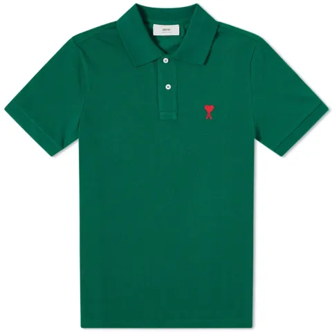 AMI A Heart Logo Polo