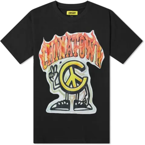 Chinatown Market Peace Guy Flame Arc T-Shirt