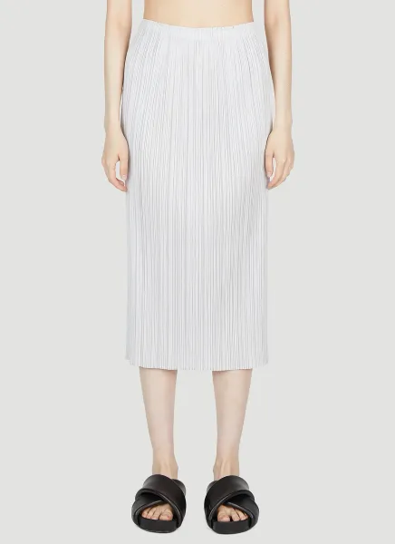 Pleated Midi Skirt