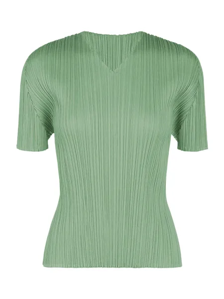Pleats Please August Colors Top Greyish Green