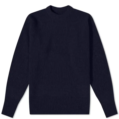 Randome Knit Mock Neck Knit