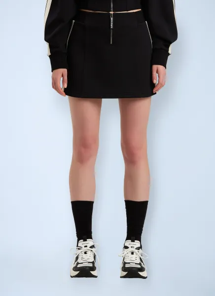 Neoprene Mini Track Skirt