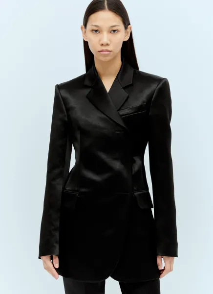 Tailored Satin Blazer