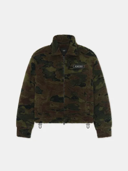 CAMO FLEECE BLOUSON - Camo