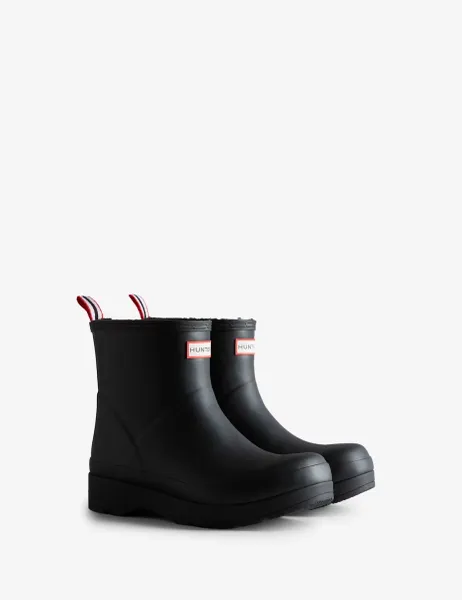 Hunter Play Short Wellington Boots Black