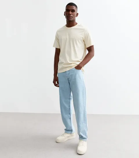 Men's Light Blue Relaxed Jeans