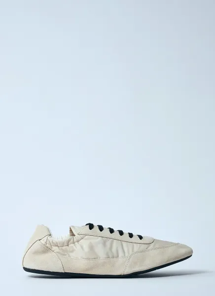 Collapse Re-Nylon And Suede Sneakers