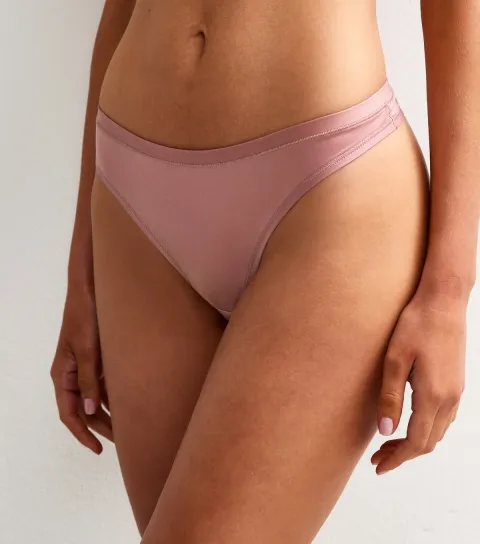 Women's Pink Smooth Thong