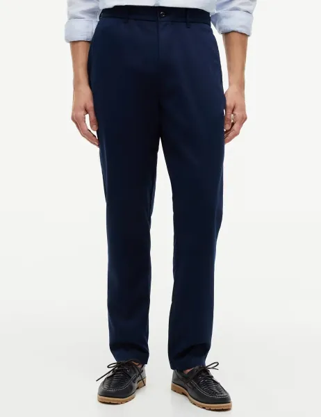 Tommy Hilfiger Dover Lyocell Rich Elasticated Waist Chinos Navy