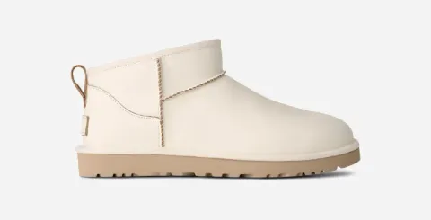 Classic Ultra Mini Contrast Boot, Polyester/Leather/Wool