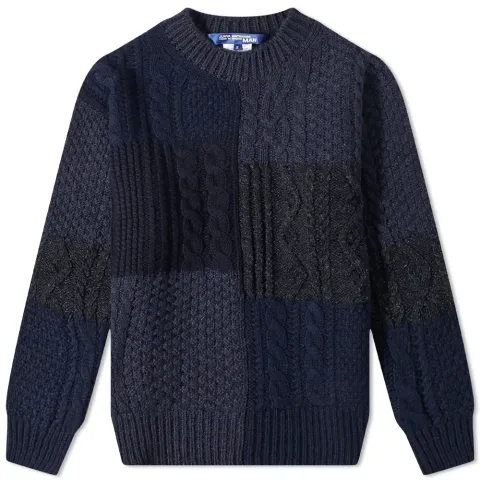 Mixed Cable Crew Knit