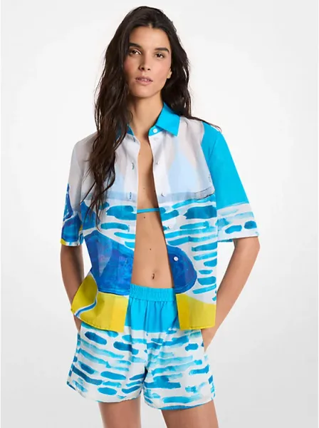 X Christina Zimpel Cotton Lawn Shirt