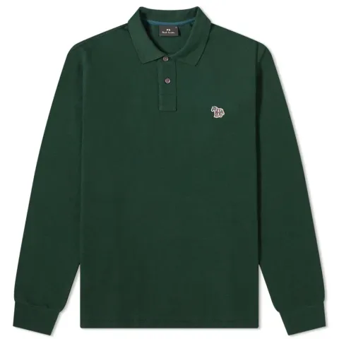 Long Sleeve Zebra Polo