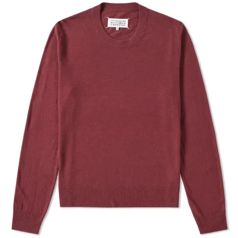 14 Elbow Patch Crew Knit
