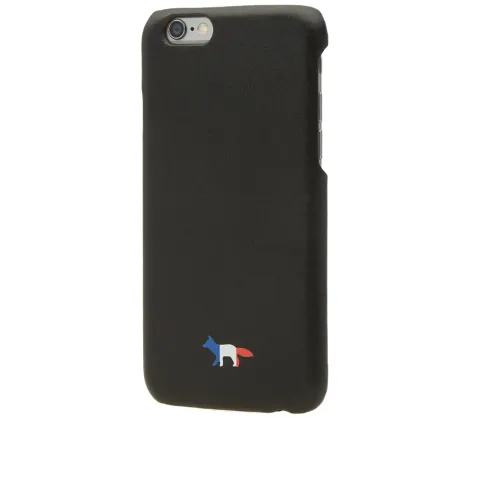 Maison Kitsuné Leather Tricolour Fox iPhone Case