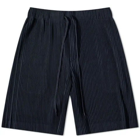 Pleated Drawstring Shorts