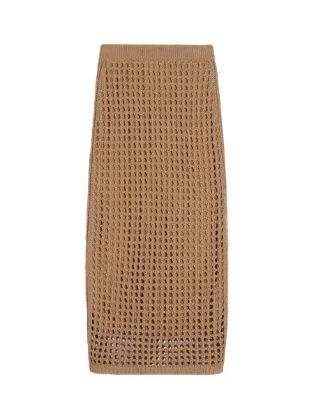 Mesh Cotton Skirt Desert
