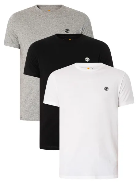 Timberland 3 Pack Dustan Slim T-Shirts