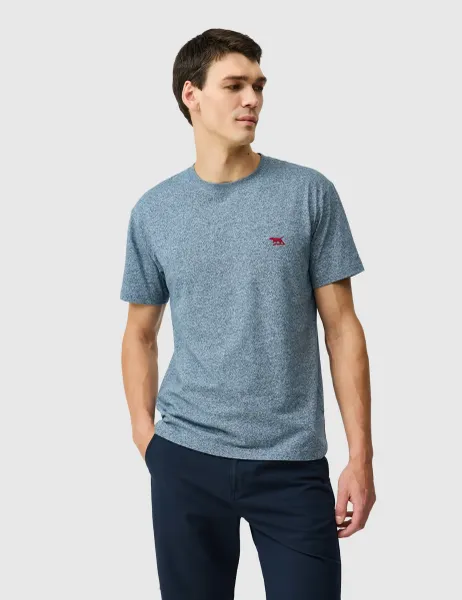 Rodd & Gunn The Gunn Tee 2.0 Pure Cotton T-Shirt Denim Mix