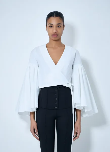 V-Neck Wrap Blouse