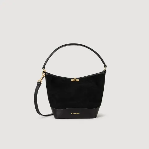 Mini Tangoso suede and leather bag