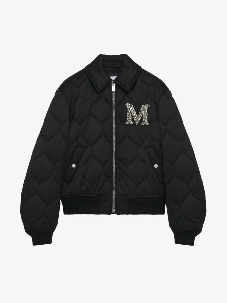 Crystal Logo Quilted Jacket