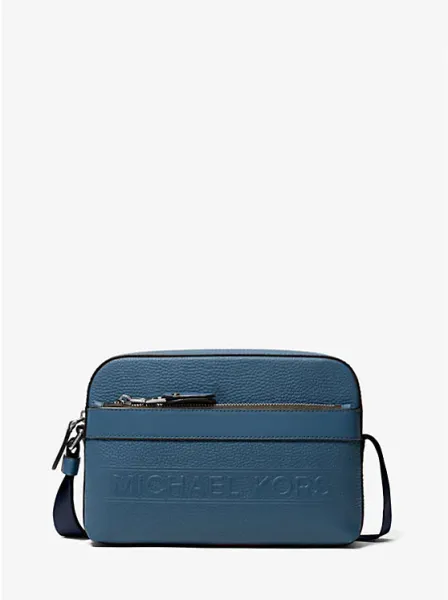 Michael Kors Hudson Pebbled Leather Utility Crossbody Bag