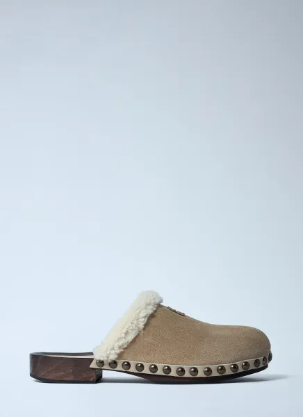Suede Clogs