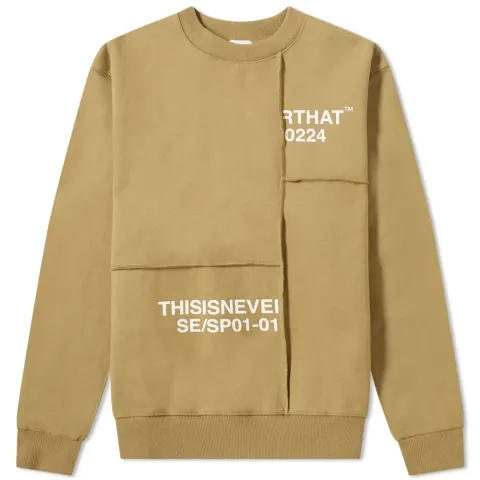Cut & Sewn Panel Crew Sweat