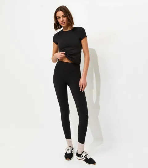 Women's Premium Black Jersey Leggings