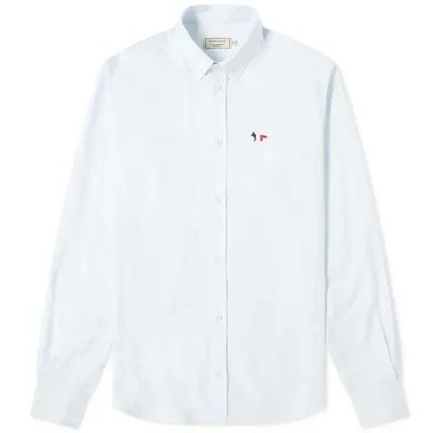Maison Kitsuné Button Down Classic Tricolour Fox Oxford Shirt
