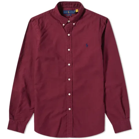 Button Down Garment Dyed Oxford Shirt